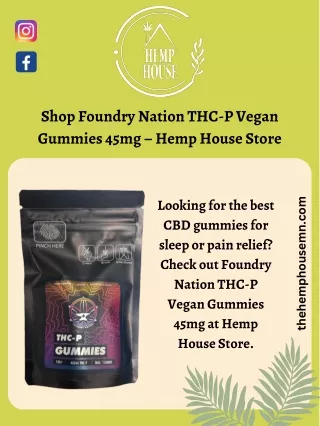 Shop Foundry Nation THC-P Vegan Gummies 45mg – Hemp House Store