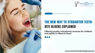 The new way to straighten teeth Bite Blocks explained