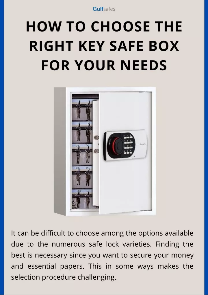 PPT How to Choose the Right Key Safe Box for Your Needs PowerPoint