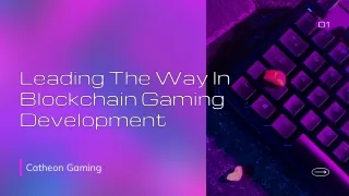 Catheon Gaming: Creating Immersive Gaming Experiences With Power Of Blockchain