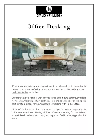 office desking