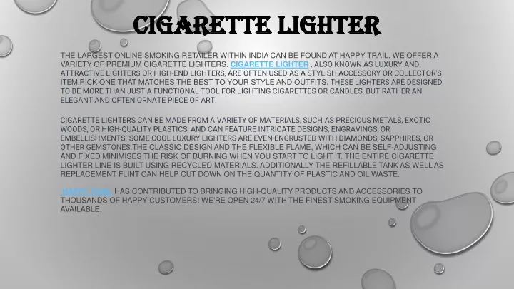 cigarette lighter cigarette lighter