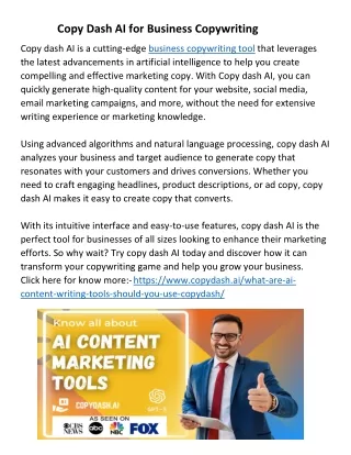 Copy Dash AI for Business Copywriting