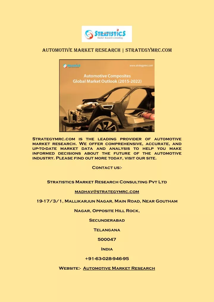 automotive market research strategymrc com