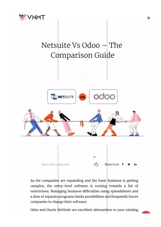 Netsuite Vs Odoo — The Comparison Guide