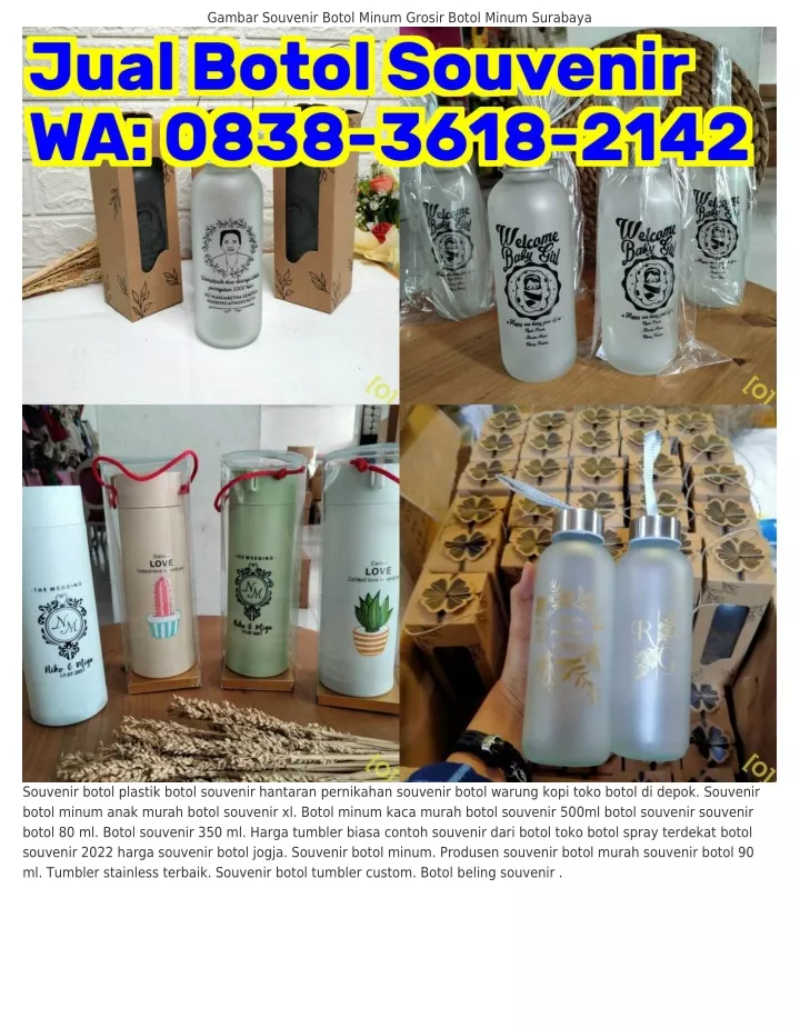 gambar souvenir botol minum grosir botol minum