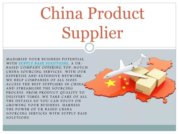 china product supplier