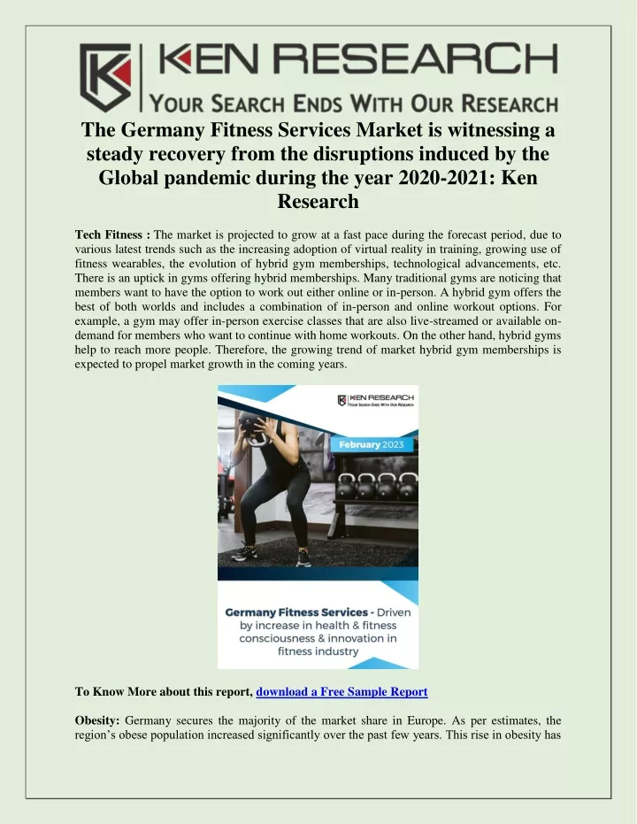 the germany fitness services market is witnessing