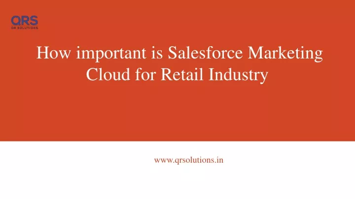 how important is salesforce marketing cloud