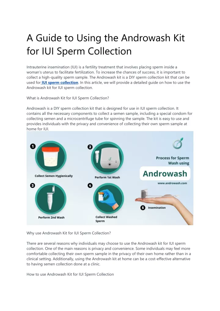 a guide to using the androwash kit for iui sperm