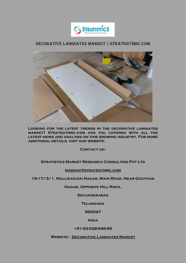 decorative laminates market strategymrc com