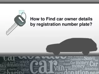 how to find car owner details by registration number plate