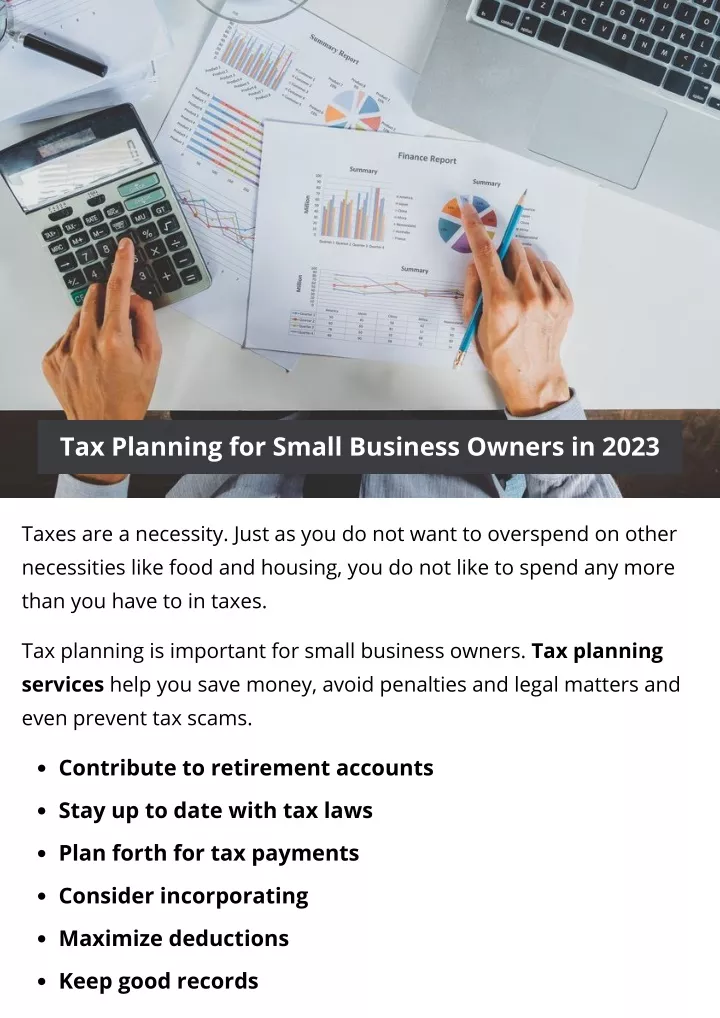 tax planning for small business owners in 2023