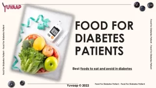 Food For Diabetes Patients