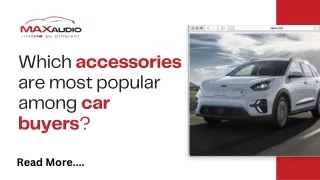 Which accessories are most popular among car buyers