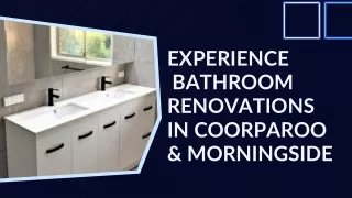 Experience  Bathroom Renovations in Coorparoo & Morningside