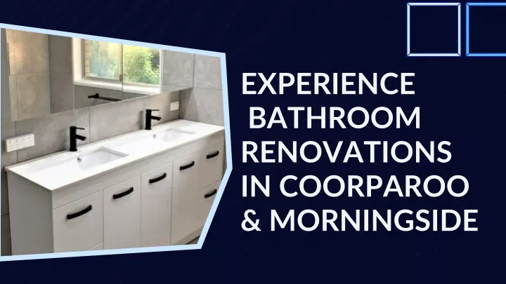 experience bathroom renovations in coorparoo