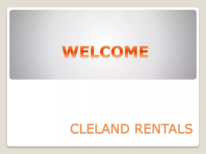 cleland rentals