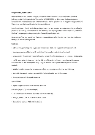 oxygen index astm d2863