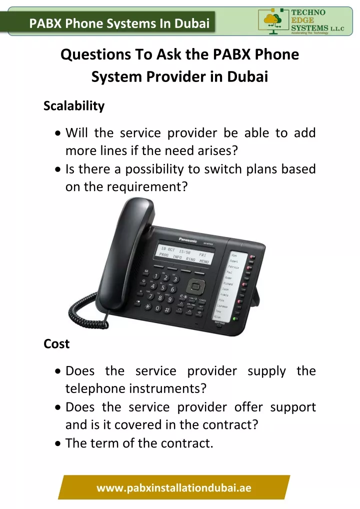 pabx phone systems in dubai