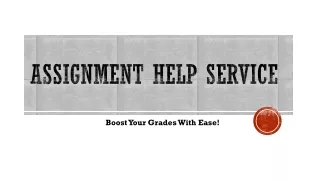 assignment help service