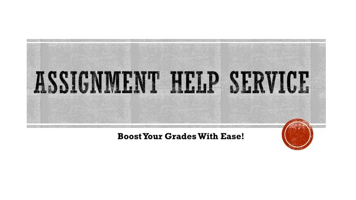 assignment help service