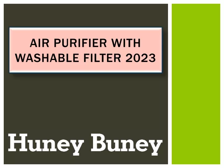 air purifier with washable filter 2023