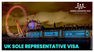 UK sole representative visa