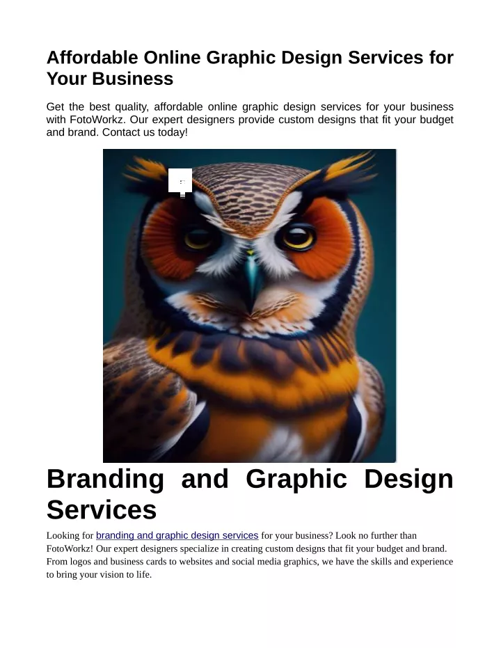 affordable online graphic design services