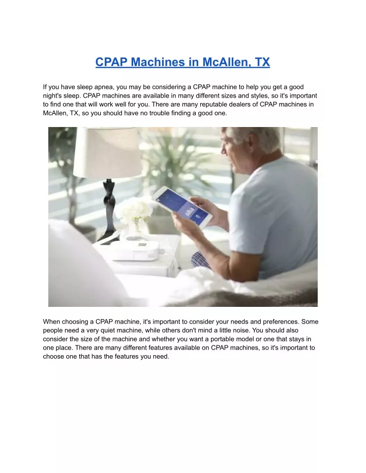 cpap machines in mcallen tx