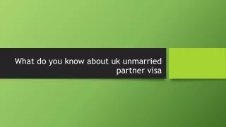 uk unmarried partner visa