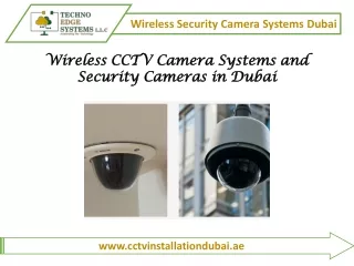wireless security camera systems dubai