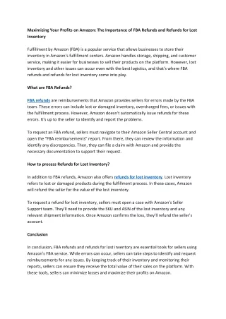 maximizing your profits on amazon the importance