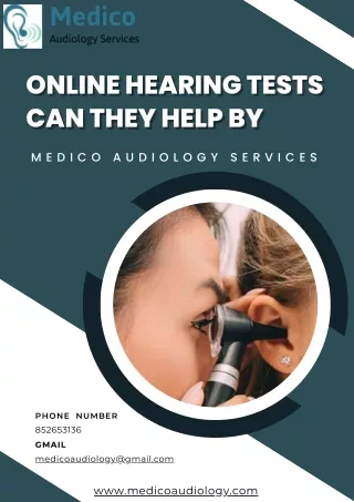 Online Hearing Tests Can They Help By Medico Audiology Services