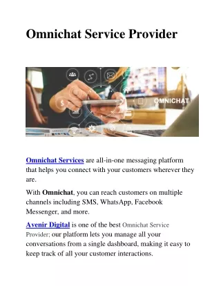 omnichat service provider