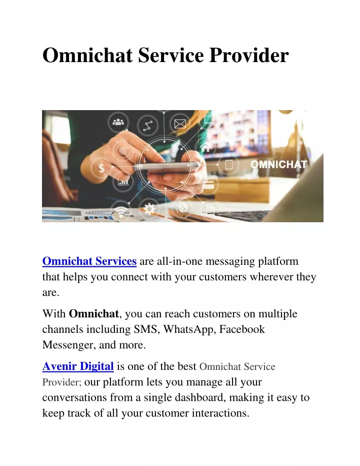 omnichat service provider