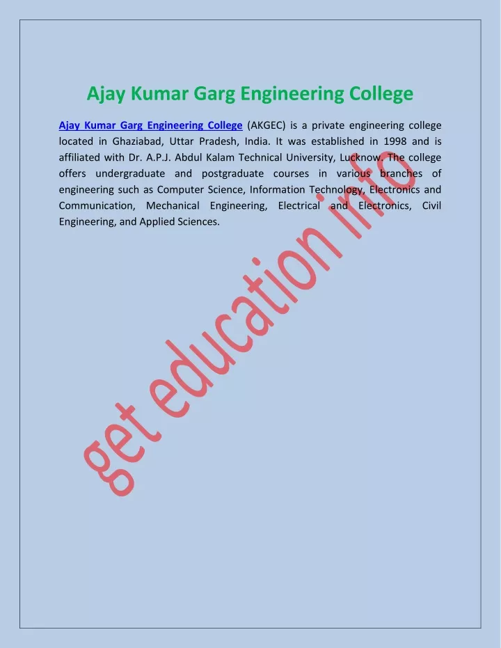 ajay kumar garg engineering college