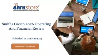 Smiths Group 2026 Operating And Financial Review