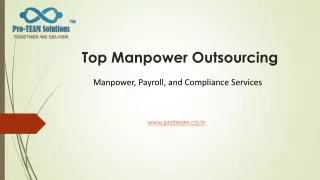 Top Manpower Outsourcing