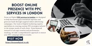 Boost Online Presence with PPC Services in London