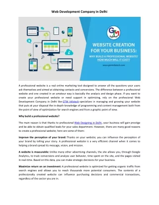 web development company in delhi