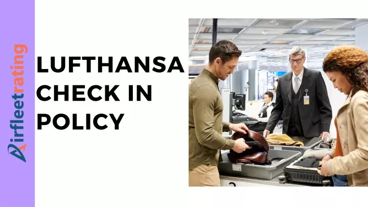 lufthansa check in policy