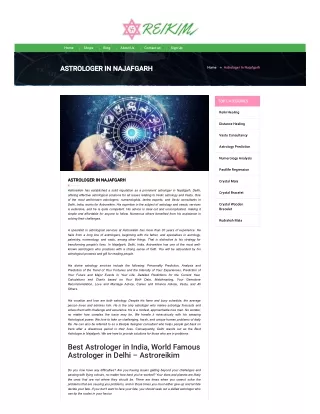 Astrologer In Najafgarh