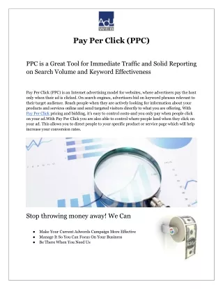 Pay Per Click (PPC)