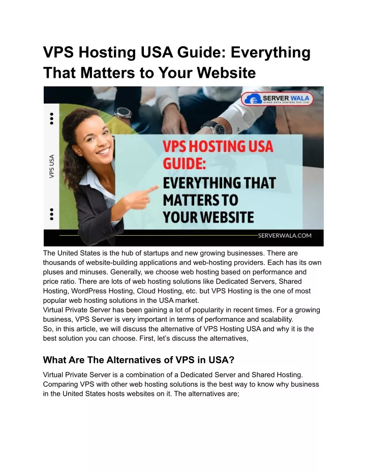 vps hosting usa guide everything that matters