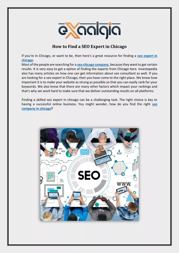 how to find a seo expert in chicago