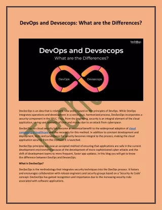devops and devsecops what are the differences