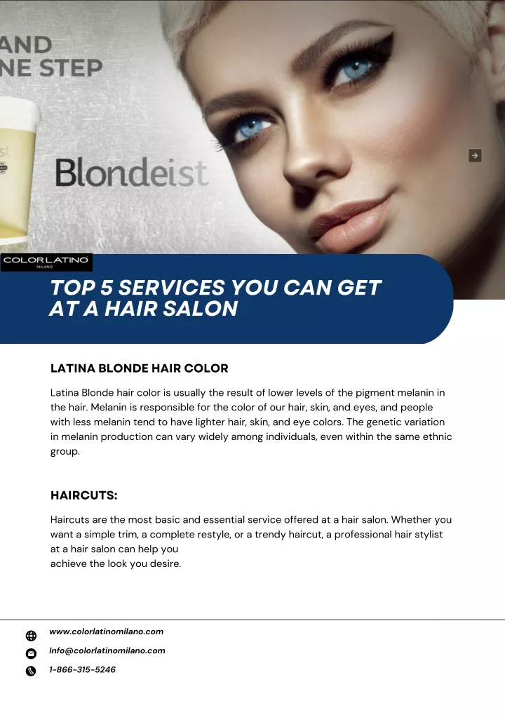 top 5 services you can get at a hair salon