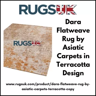 Dara Flatweave Rug by Asiatic Carpets in Terracotta Design