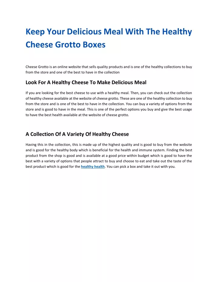 keep your delicious meal with the healthy cheese